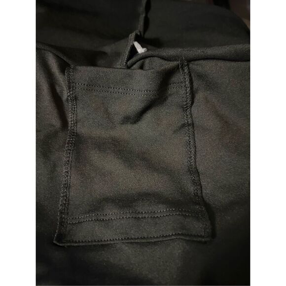 RARE Dear Sparkle Black Plus Size Cropped Skirted Yoga Leggings With Audio Pocke - Picture 6 of 6